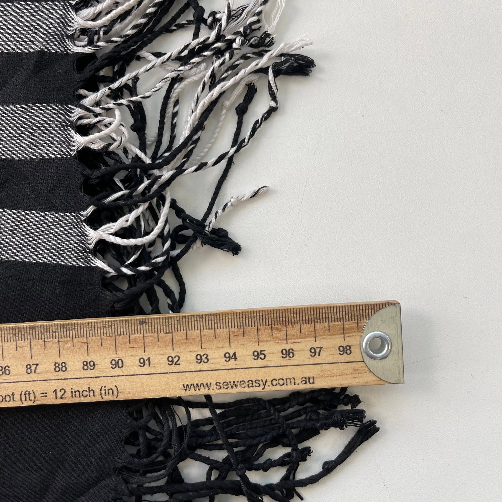 Burberry Black Plaid 100% Cashmere Scarf - 9