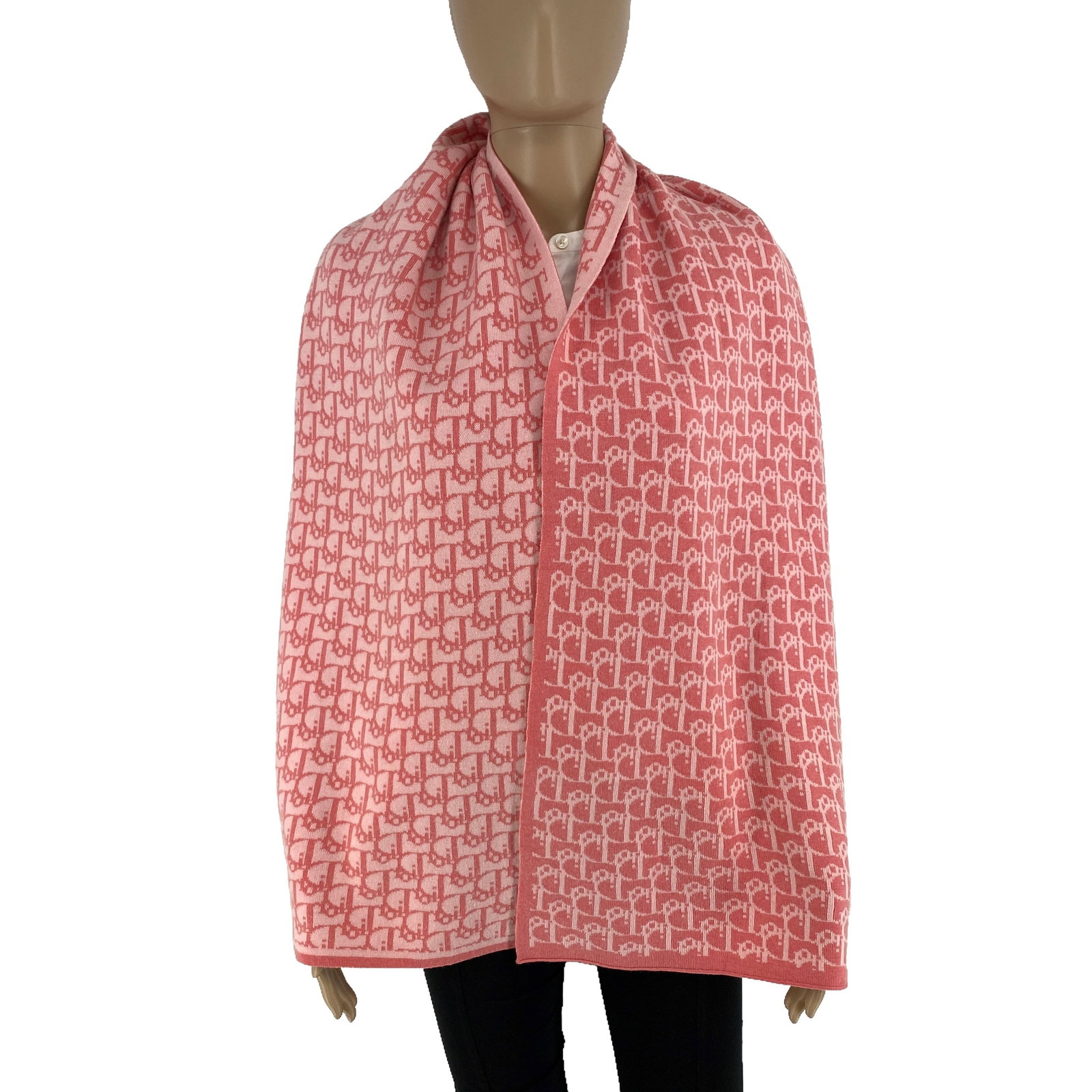 Christian Dior Paris Pink Large Scarf: Title: Christian Dior Paris Pink Large Scarf Brand:Christian Dior Date/Period:Modern Materials:100% Soft Wool Size:One Size Description:Christian Dior Paris Pink Large Scarf Reserve: $80.00 Shipping: