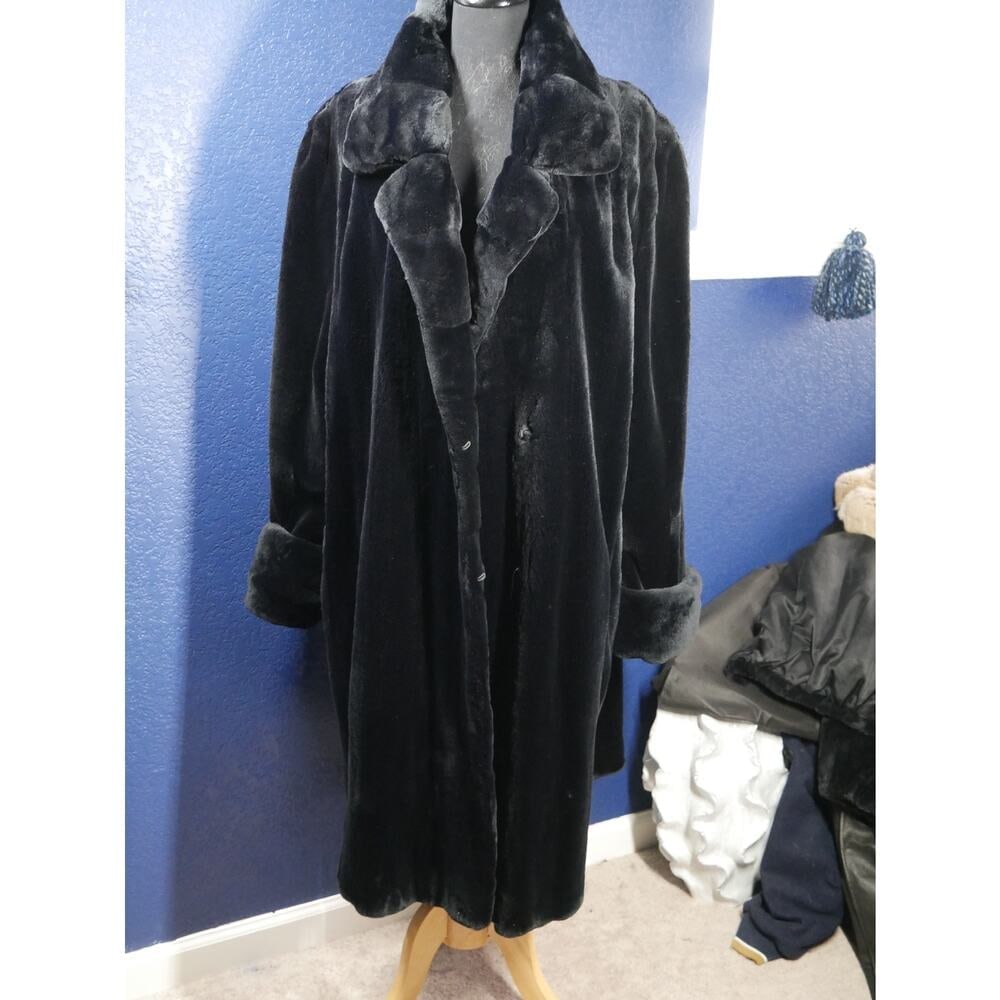 Gorgeous Unisex Dark Navy Sheared Mink Reversible Fur Coat Jacket (1 of 12)