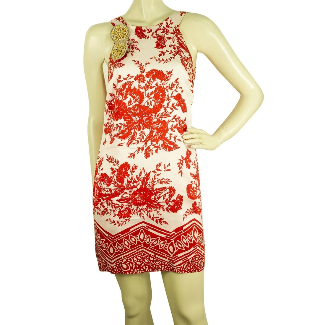 Tibi off White and red floral Sleeveless Silk Mini Summer Dress- Sz 4: Title: Tibi off White and red floral Sleeveless Silk Mini Summer Dress- Sz 4 Description:Tibi off White and red floral Sleeveless Silk Mini Summer Dress- Sz 4 Adorable Tibi sundress that is perfect
