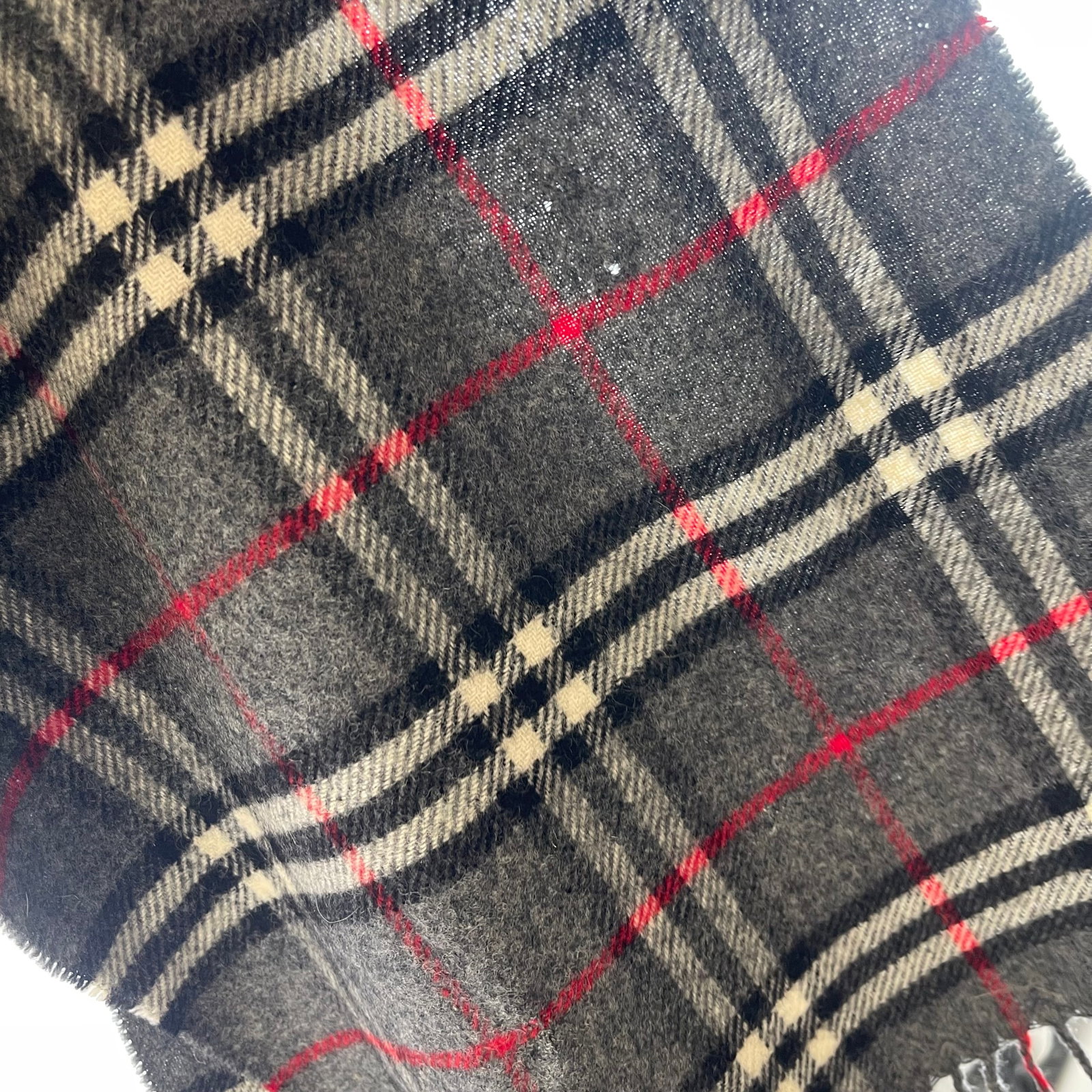 Burberry Dark Grey 100% Wool Scarf - 8