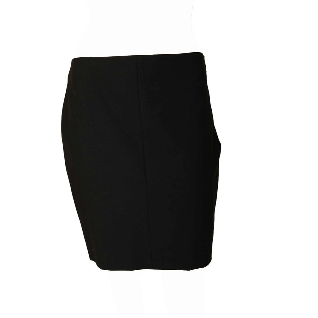 Romeo Gigli Black Pencil Virgin Wool Side Zipper Short Mini Length Skirt Size 42 - 3
