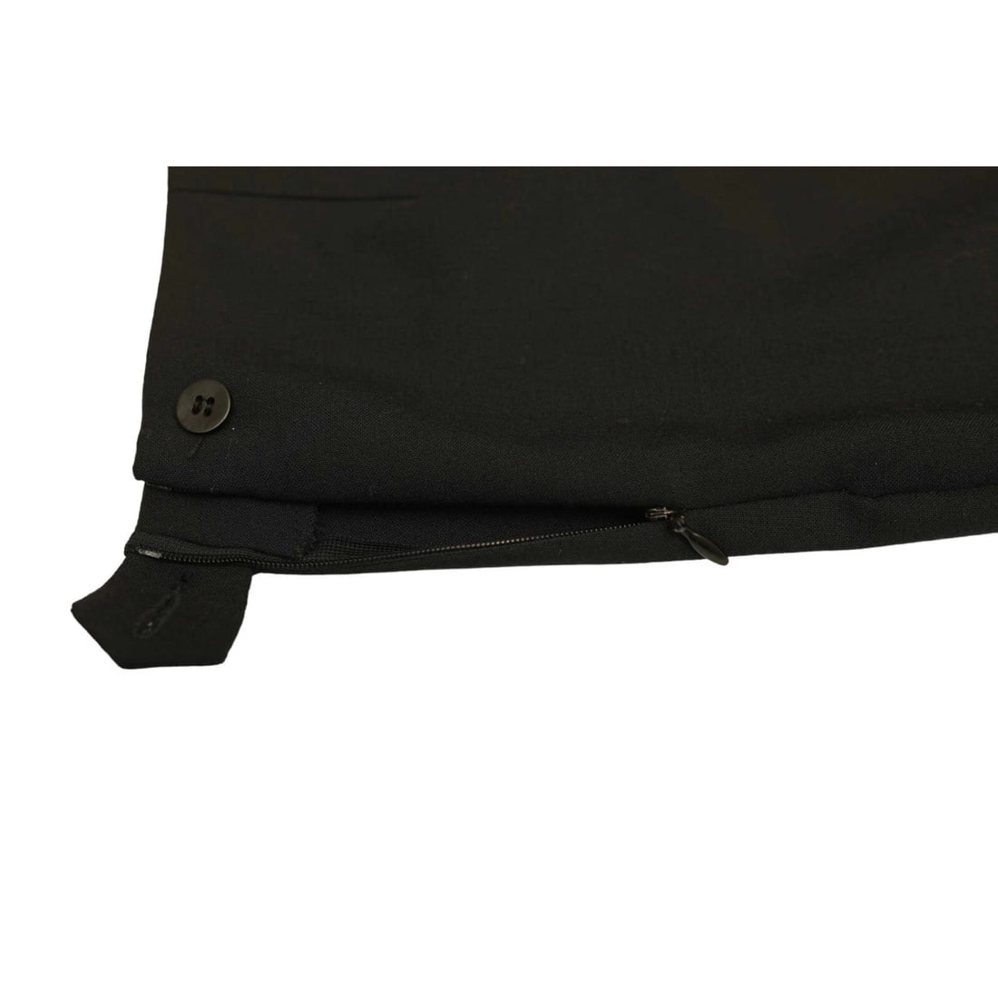 Romeo Gigli Black Pencil Virgin Wool Side Zipper Short Mini Length Skirt Size 42 - 7