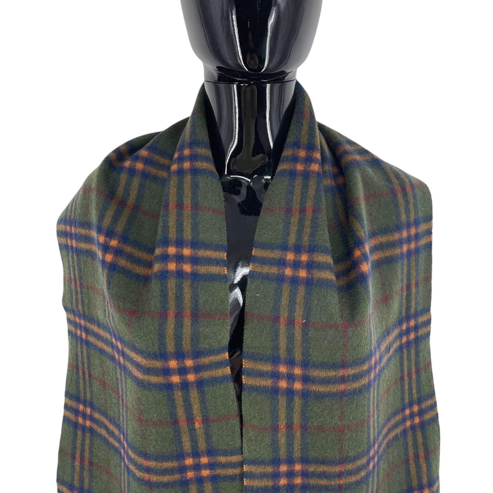 Burberry Dark Green 100% Wool Scarf - 2
