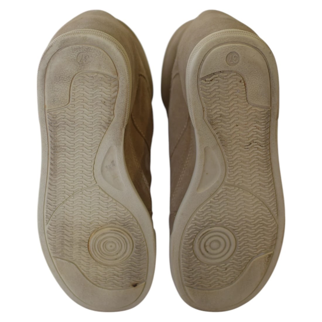 Marc Jacobs Beige Suede High-Top Sneakers Wedge Trainers Shoes size 37 - 6