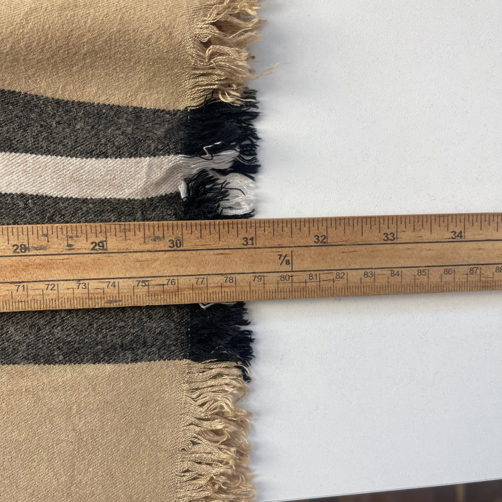 Burberry Brown Plaid 100% Cashmere Scarf - 8