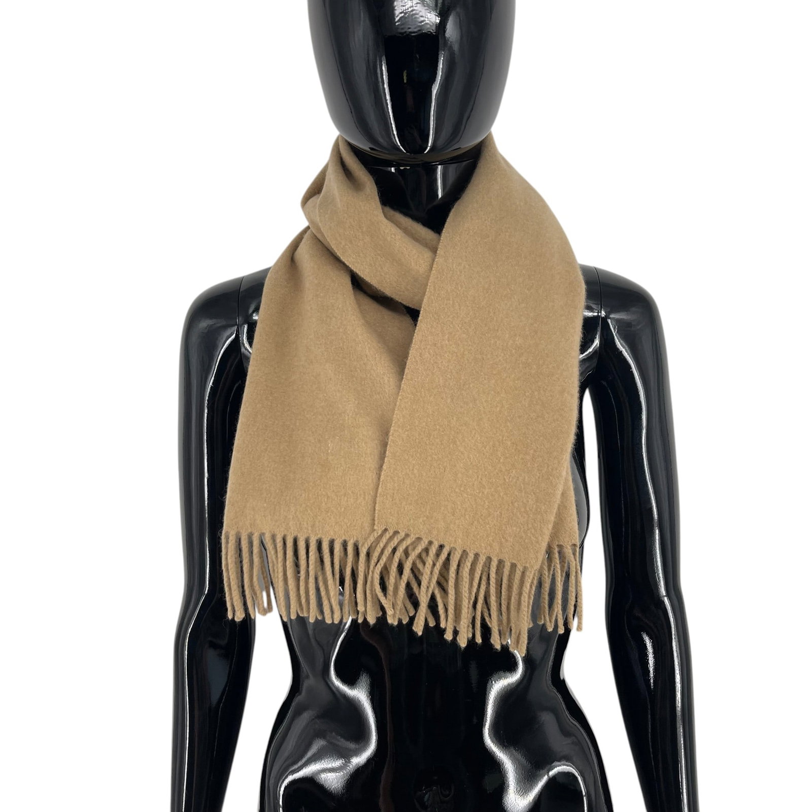 Burberry Light Brown Solid 100% Cashmere Scarf - 4