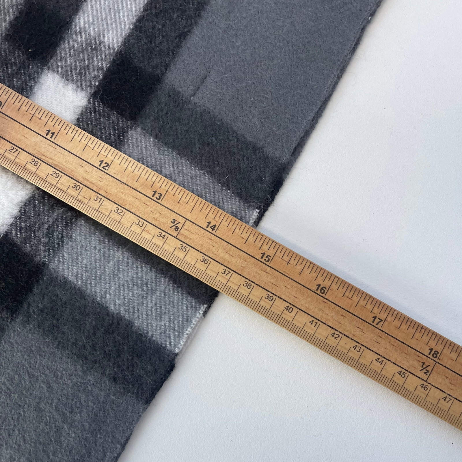 Burberry Light Grey Plaid 100% Cashmere Scarf - 7