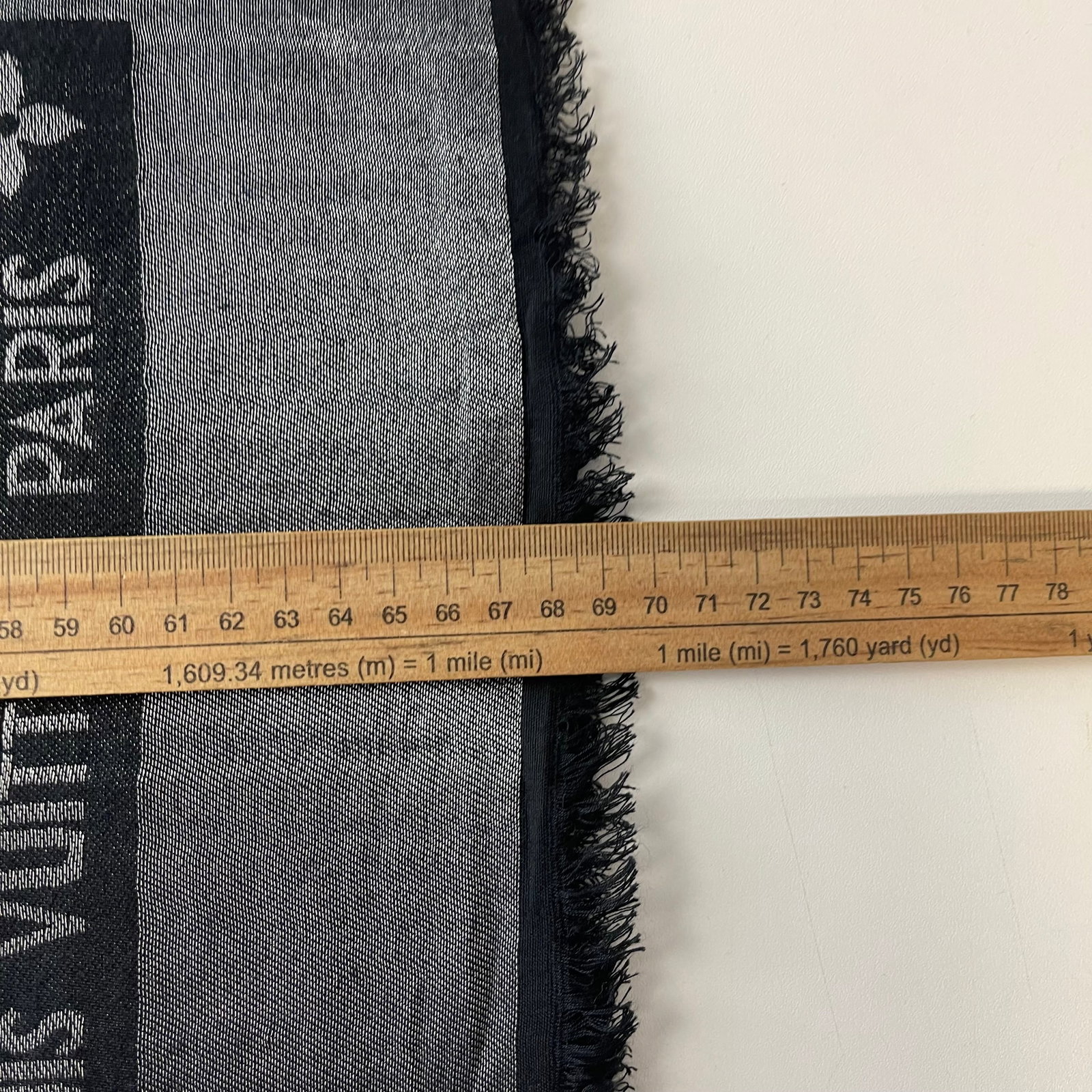 Louis Vuitton Black Reversible Silk Wool Scarf - 9