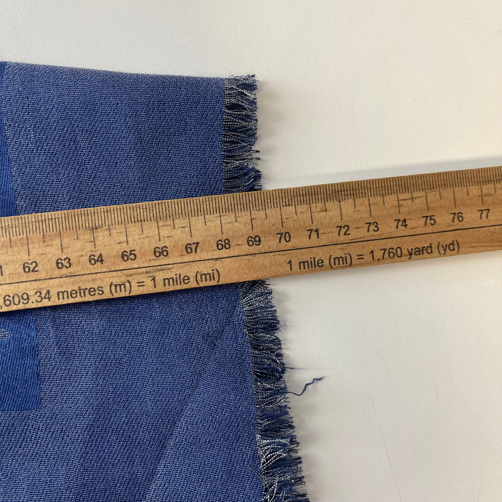 Louis Vuitton Blue Reversible Silk Wool Scarf - 8