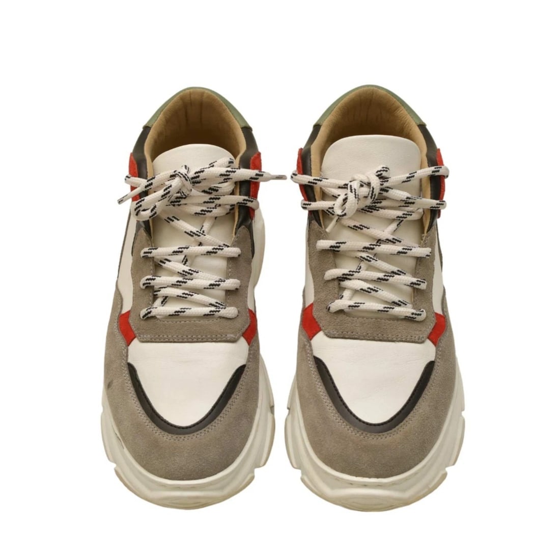 Makris Multicolor Leather & Suede Inner Platform Sneakers Trainers Shoes 39 - 2