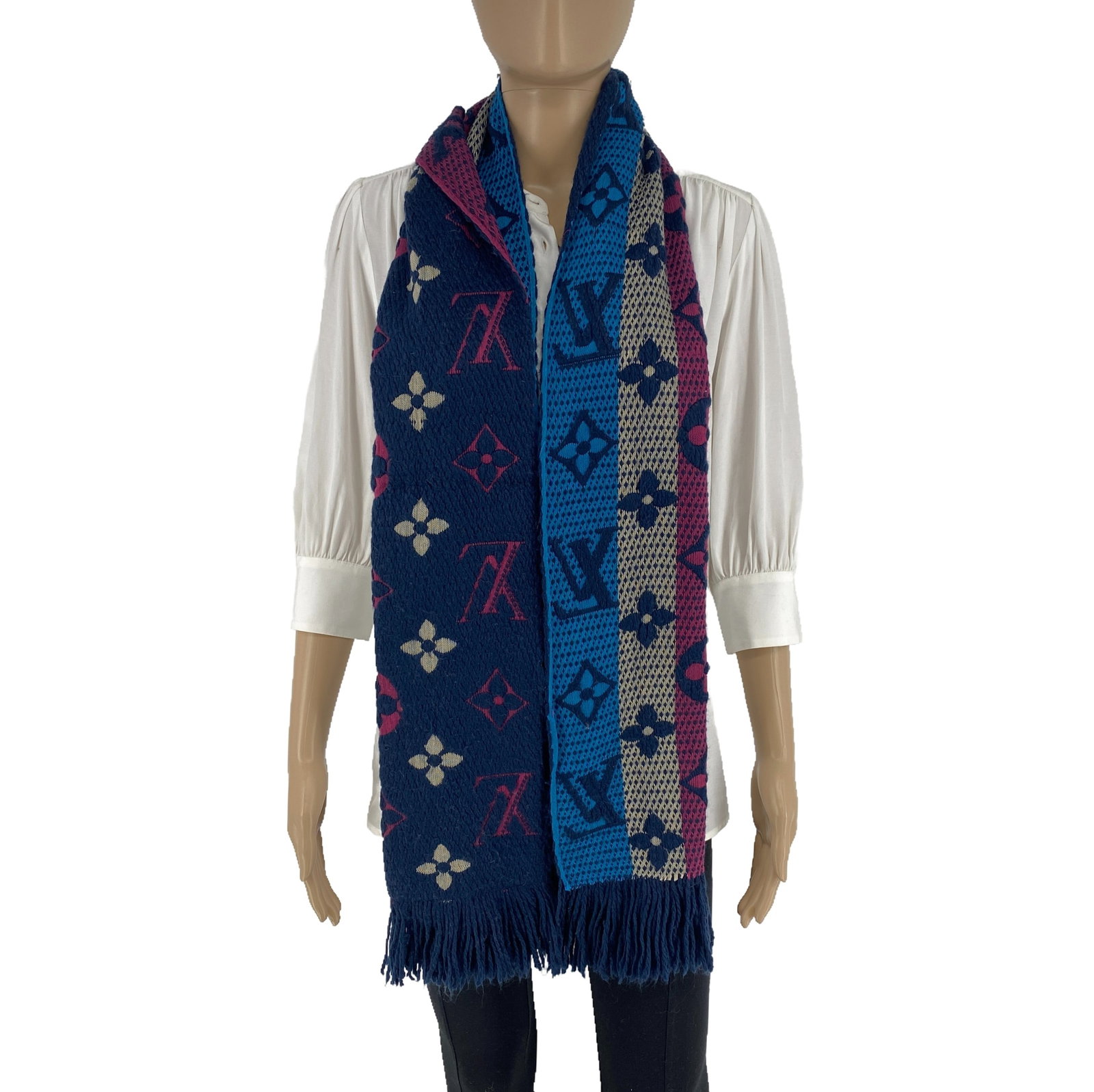 Louis Vuitton Multicolour Thick Wool & Silk Scarf - 3