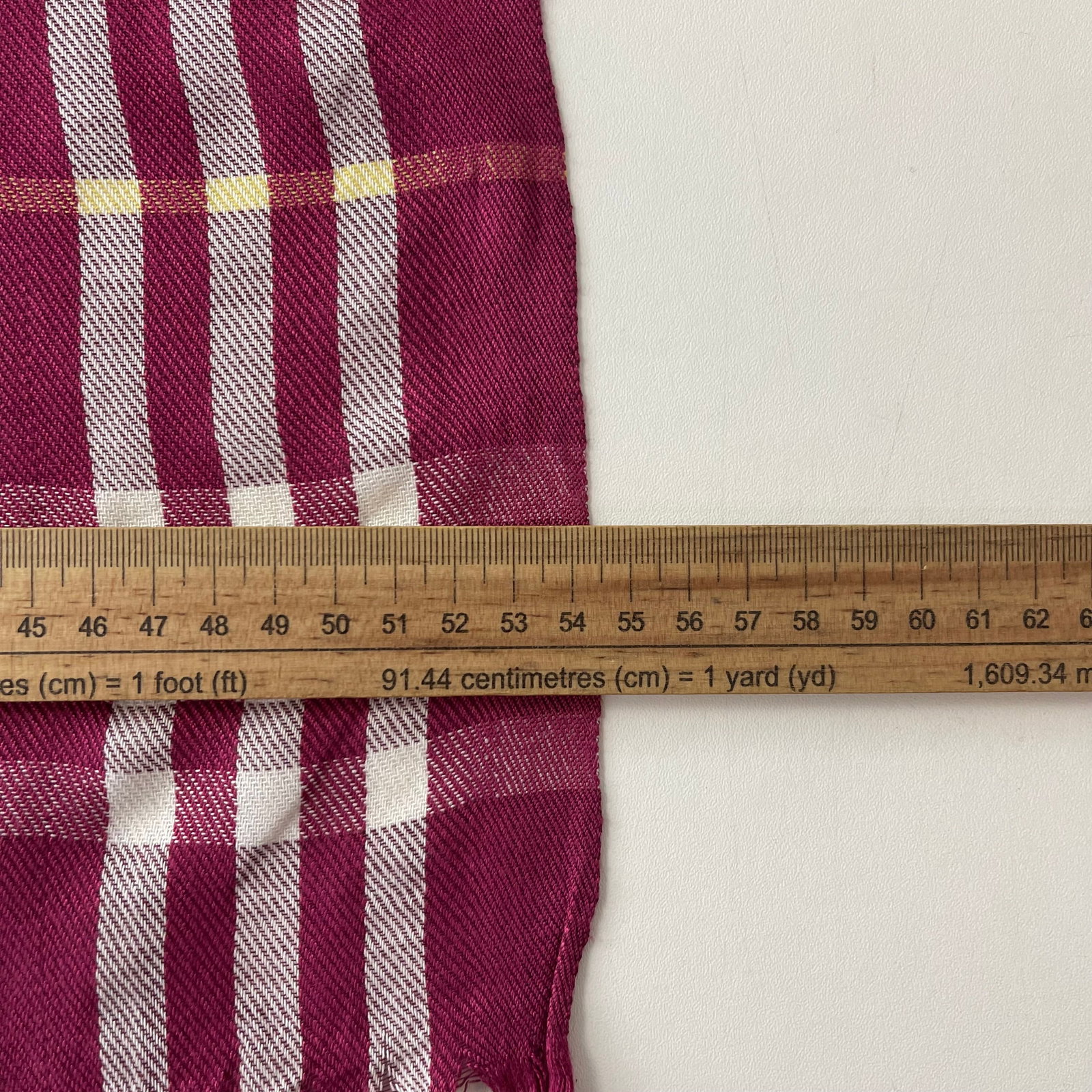 Burberry Purple Plaid 100% Wool Scarf - 7