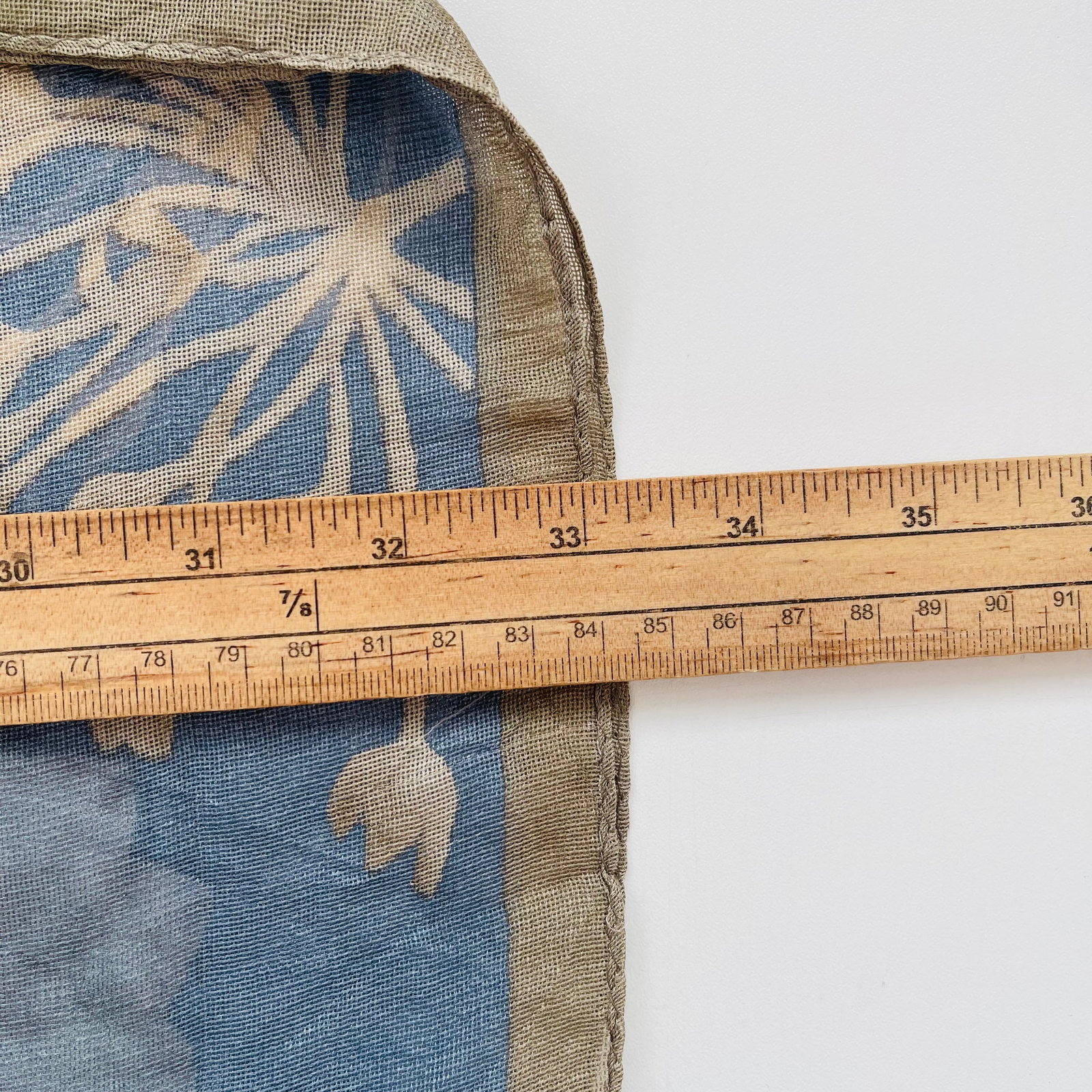Aquascutum Blue Floral 100% Silk Scarf - 11