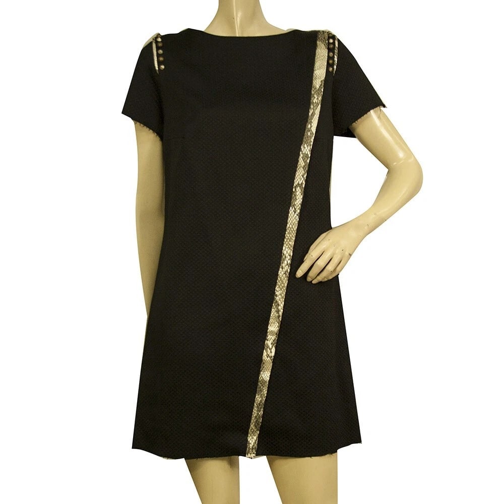 Zadig & Voltaire Ranon Black Jacquard Studded Short Sleeves mini dress size S: Title: Zadig & Voltaire Ranon Black Jacquard Studded Short Sleeves mini dress size S Description:Zadig & Voltaire Rory Print Croix Black Asymmetric Length Ruffled dress size XS Zadig & Voltaire Ranon 