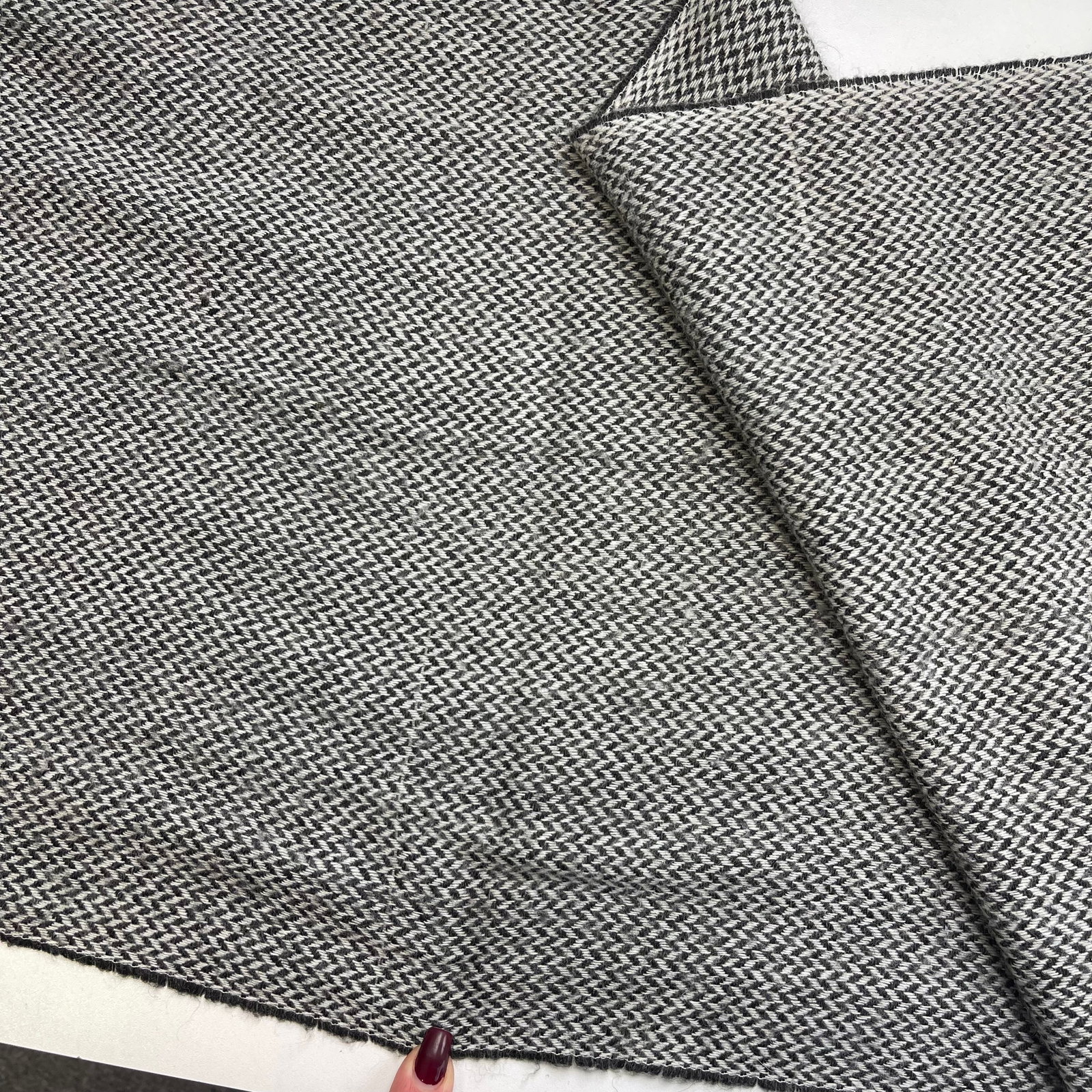 Giorgio Armani Grey Wool Blend Scarf - 5