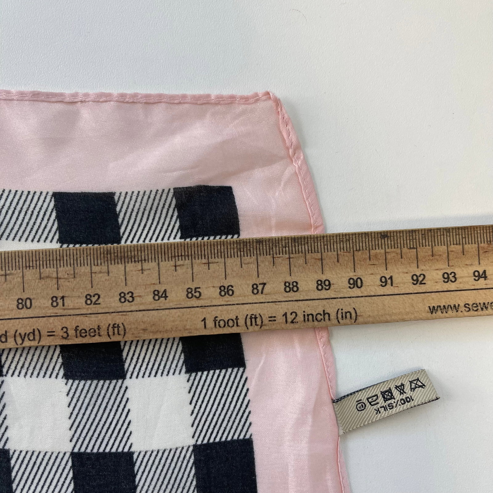 Burberry Pink Plaid 100% Silk Scarf - 10