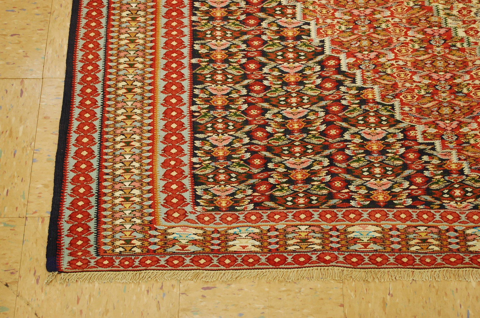 Persian SENNAH KILIM ,6.4x9.7 - 3