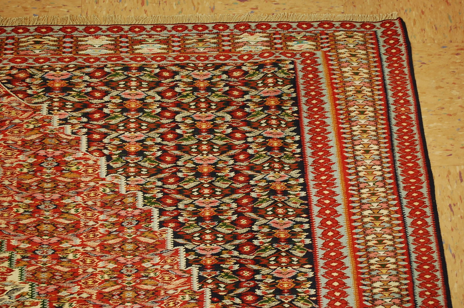 Persian SENNAH KILIM ,6.4x9.7 - 5