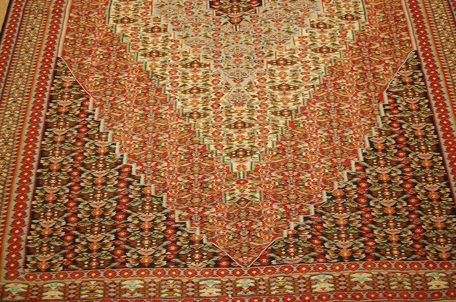 Persian SENNAH KILIM ,6.4x9.7 - 7