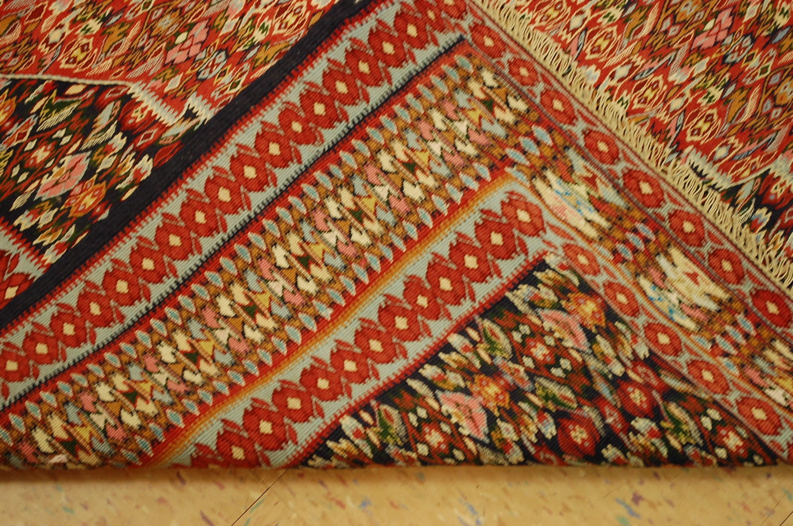 Persian SENNAH KILIM ,6.4x9.7 - 9