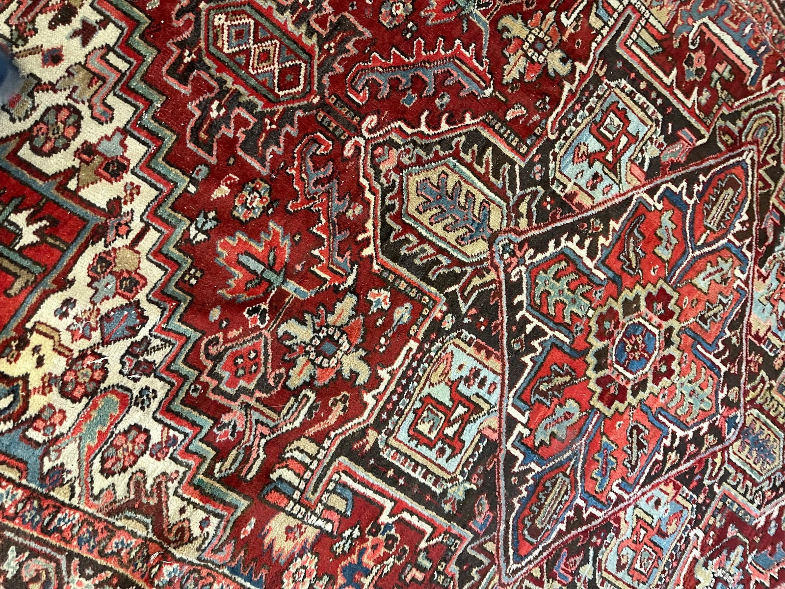 Hand Knotted Heriz -8.5x12.9 - 7