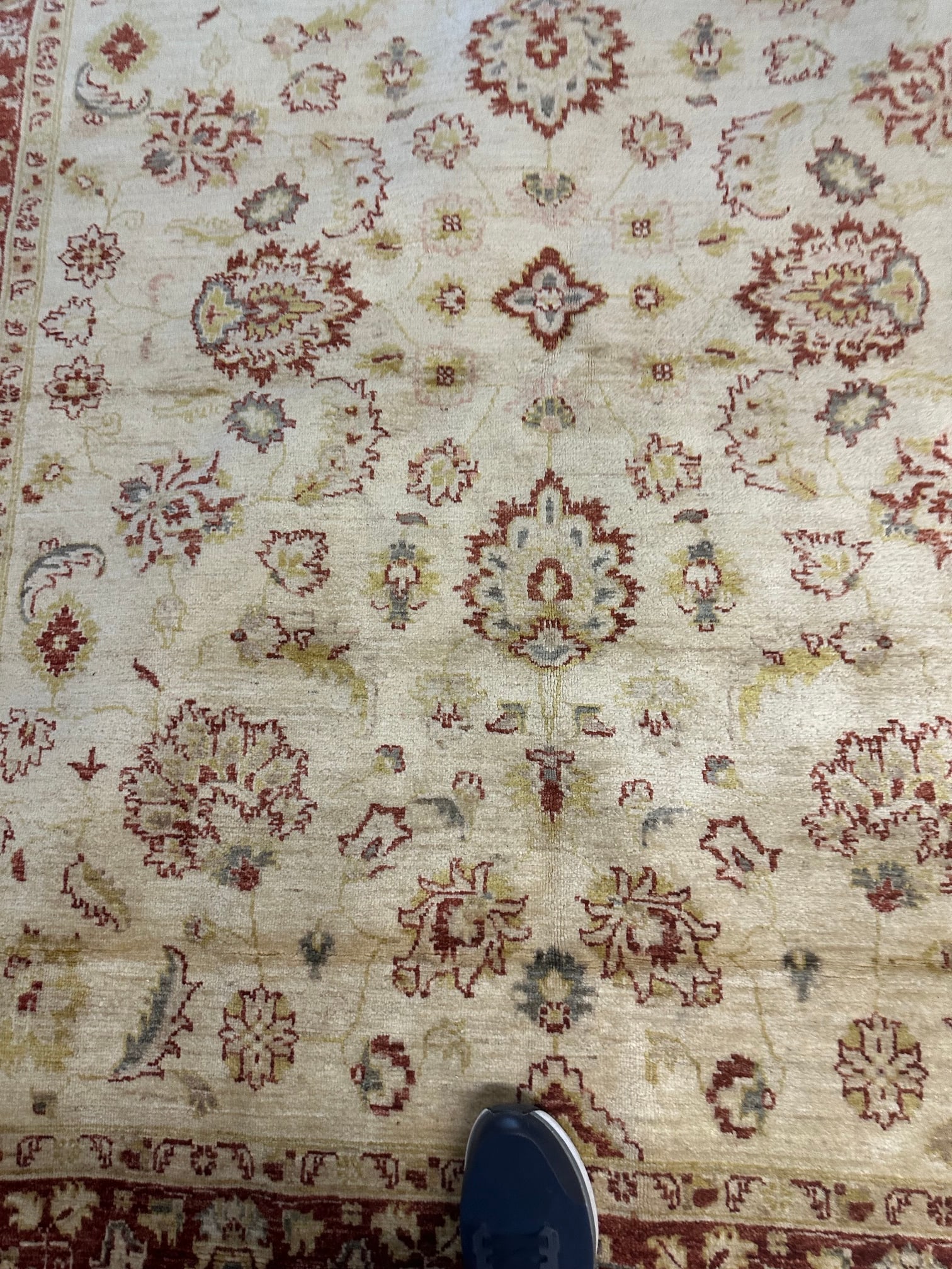 Hand Knotted Agra Rug 7.2x 5.6 ft - 2
