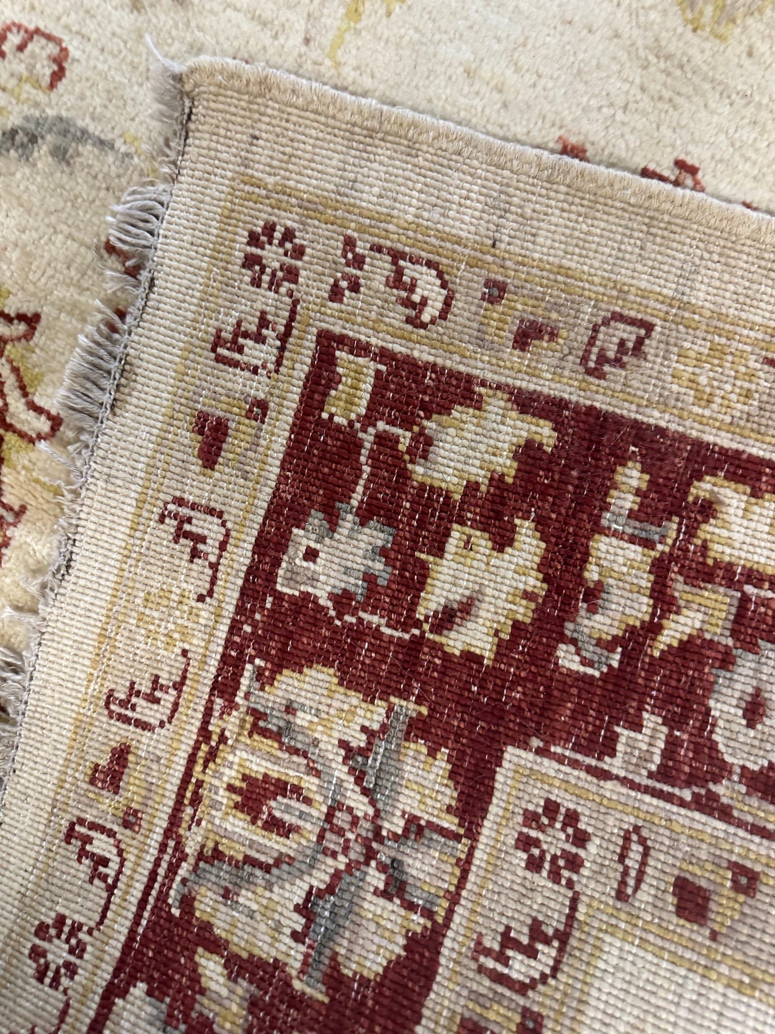 Hand Knotted Agra Rug 7.2x 5.6 ft - 5