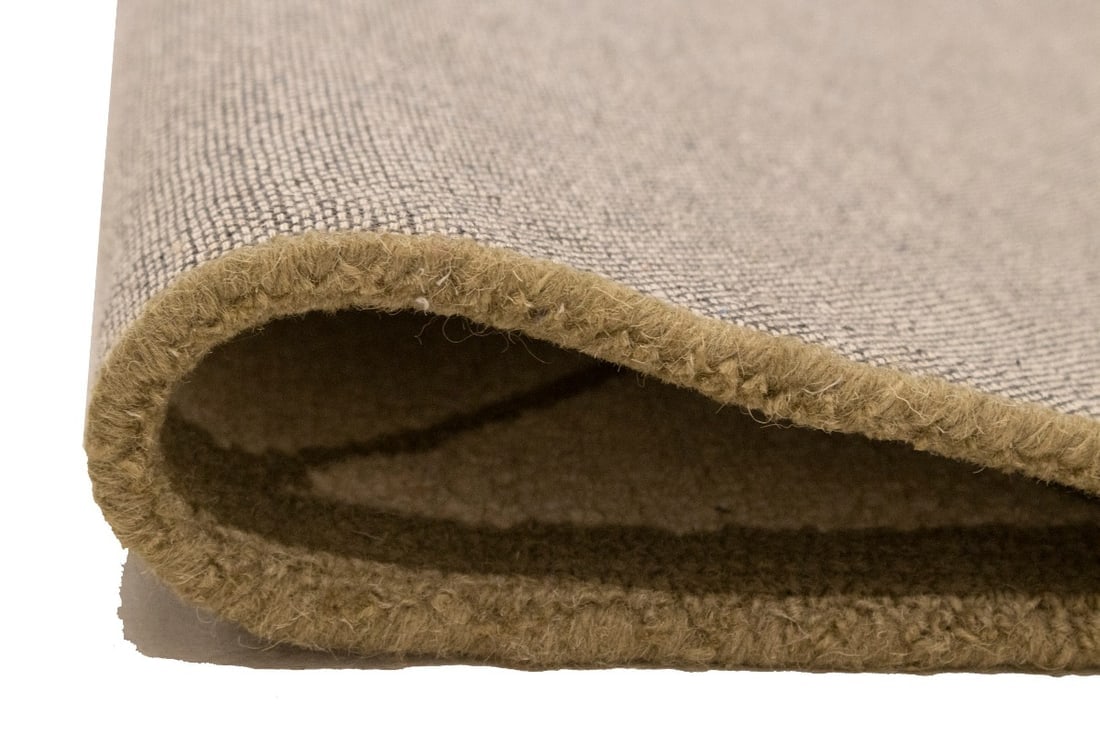 Cream & Brown Geometric 5X8 Hand-Tufted Modern Rug - 17