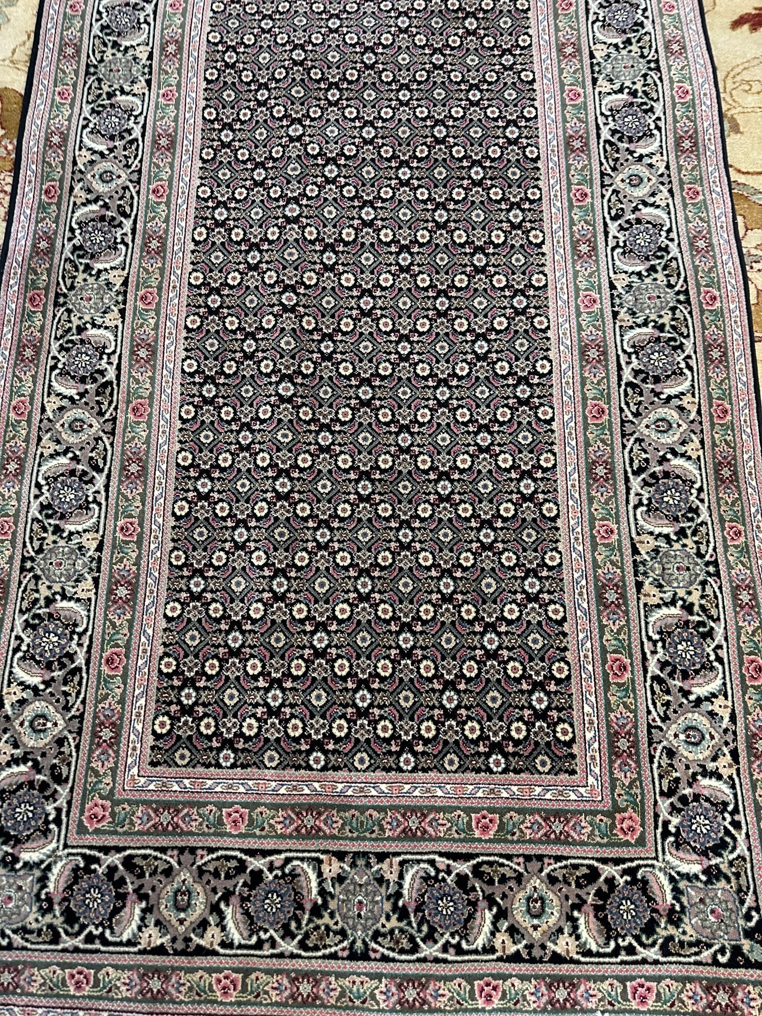 Hand Knotted Agra Tabriz Rug _ 4x6ft - 2