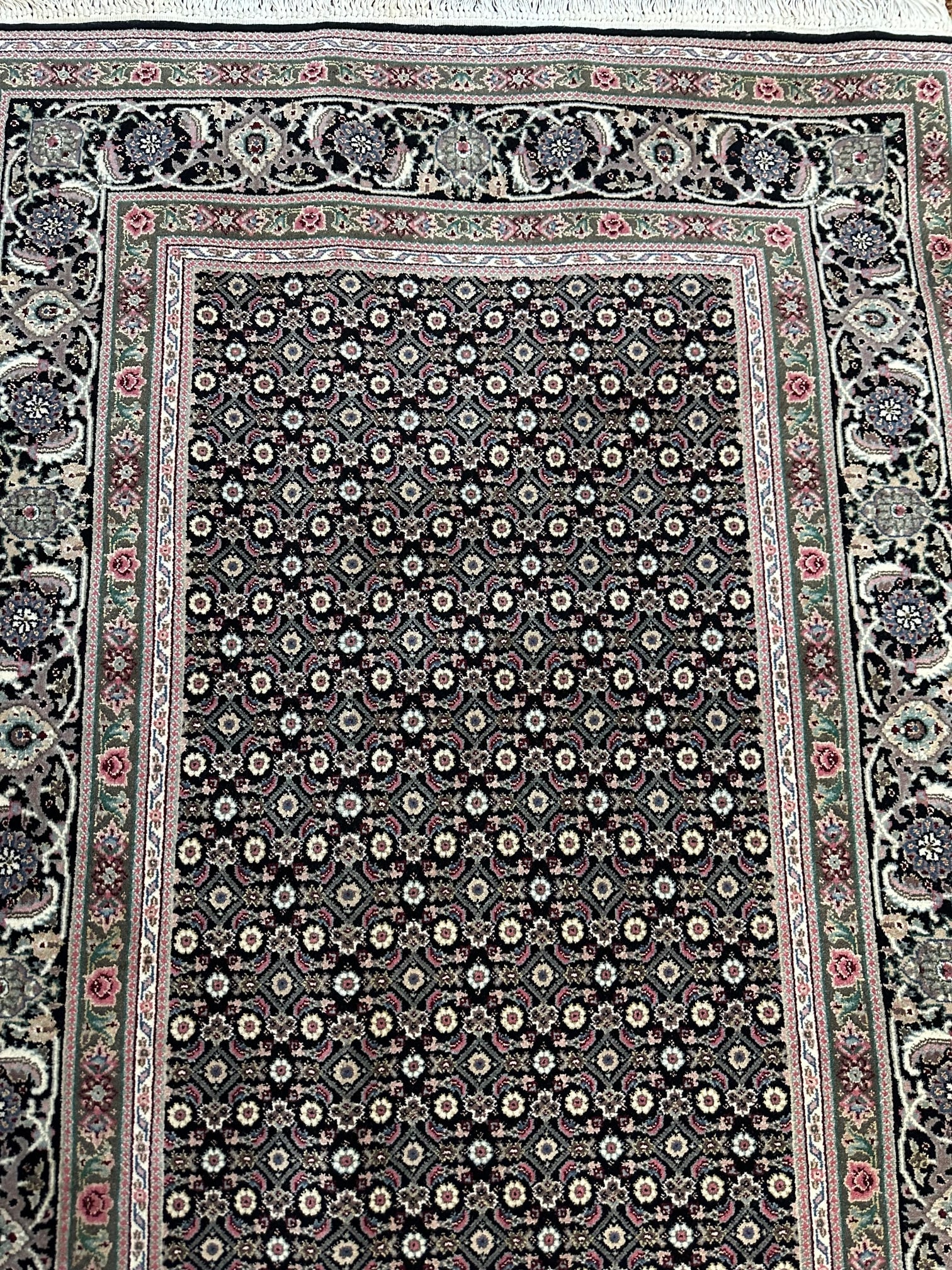 Hand Knotted Agra Tabriz Rug _ 4x6ft - 3
