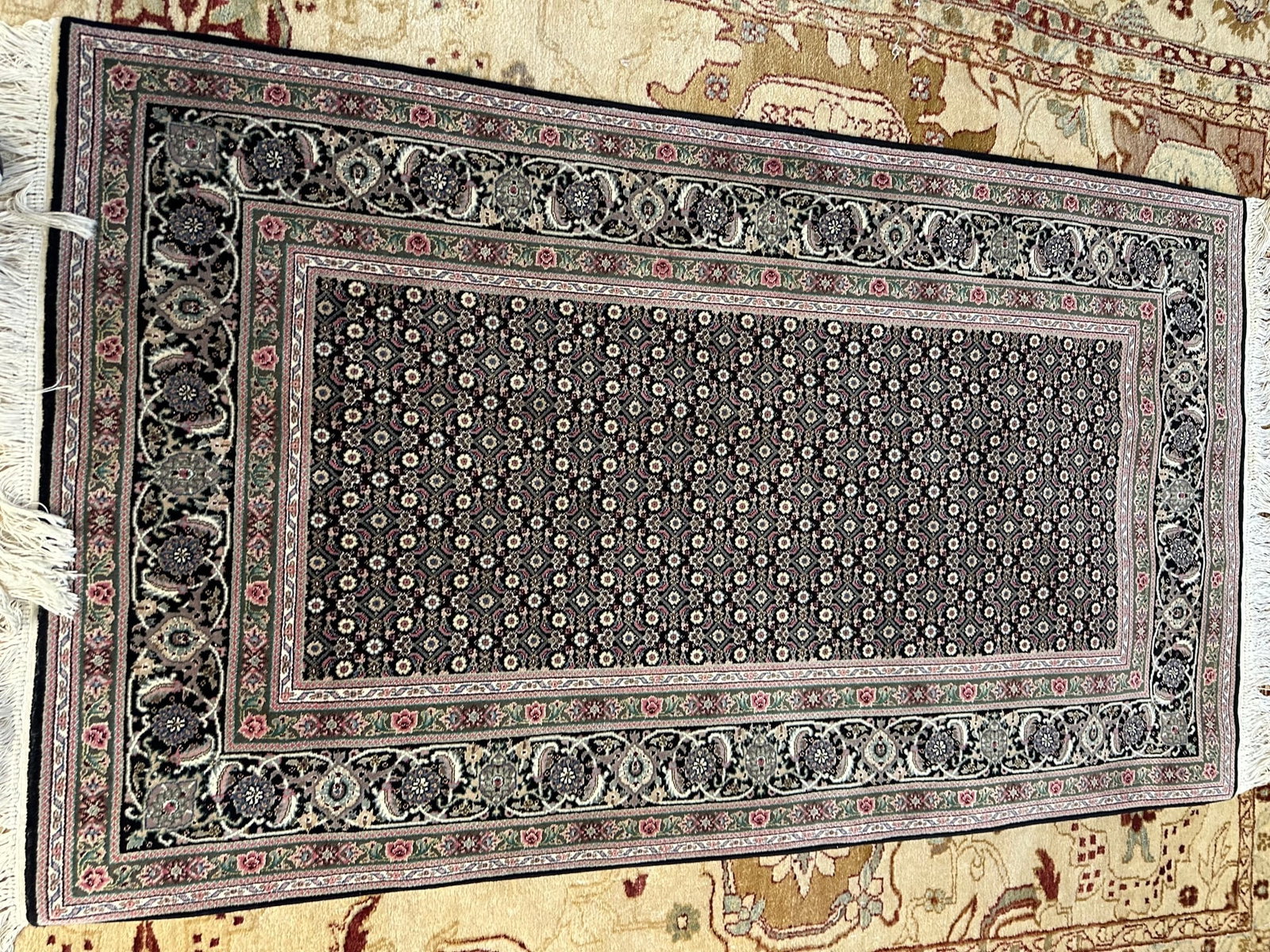 Hand Knotted Agra Tabriz Rug _ 4x6ft - 7