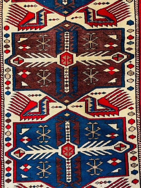 Vijntage Akstafa Design caucasian Rug-4804 - 4