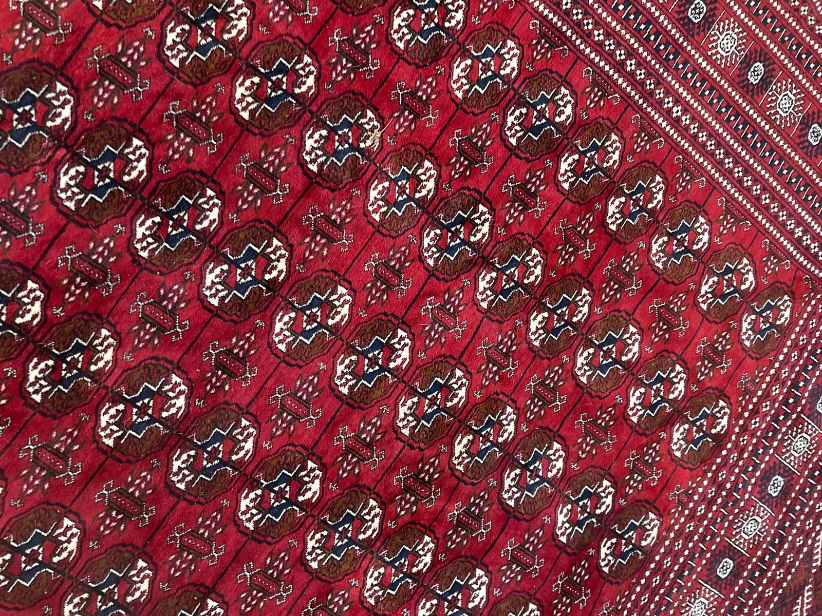Hand Knotted Persian Bohkara Rug 11.10x 8 ft - 7