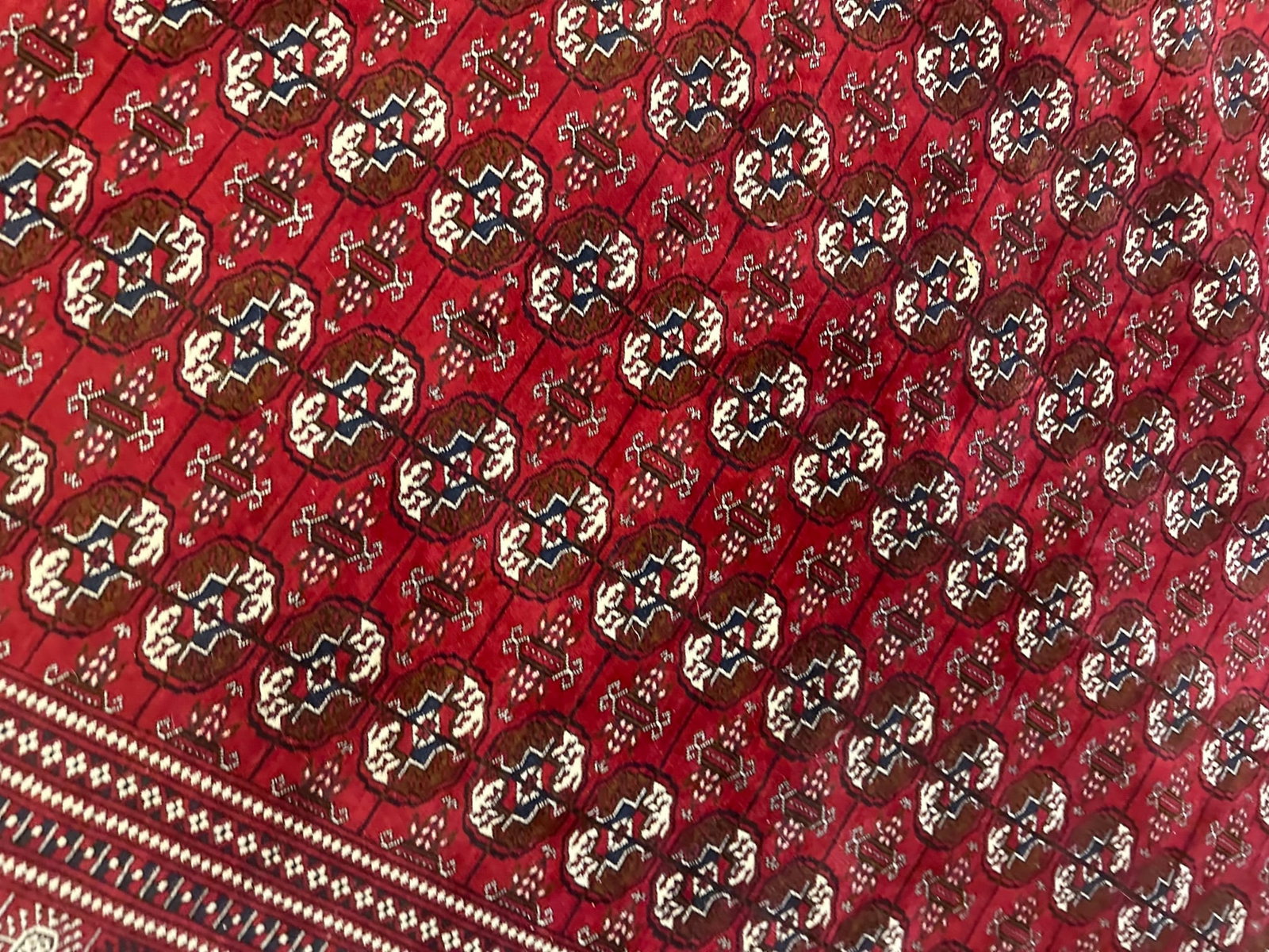Hand Knotted Persian Bohkara Rug 11.10x 8 ft - 8
