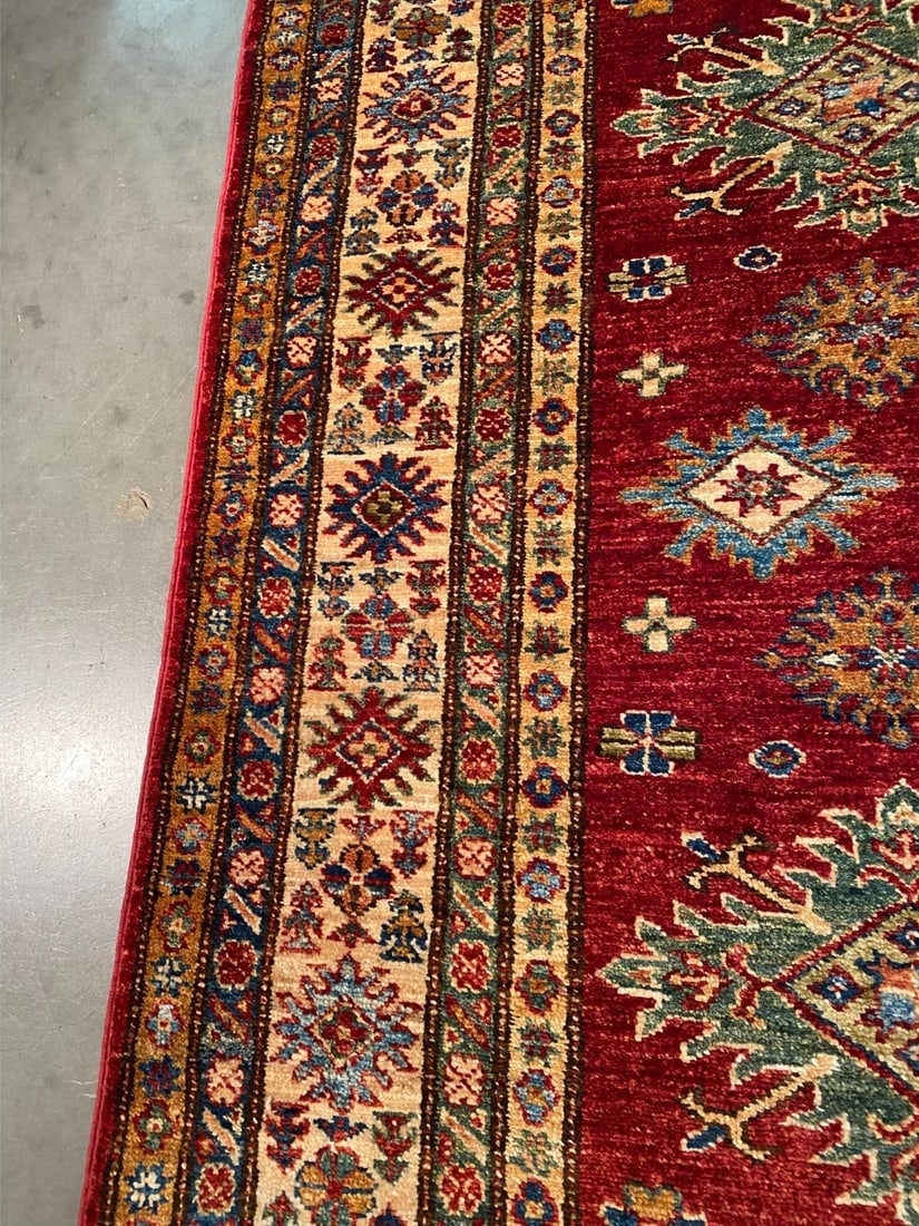 FINE SUPER KAZAK RUG 5'.1"X6'.8" - 5