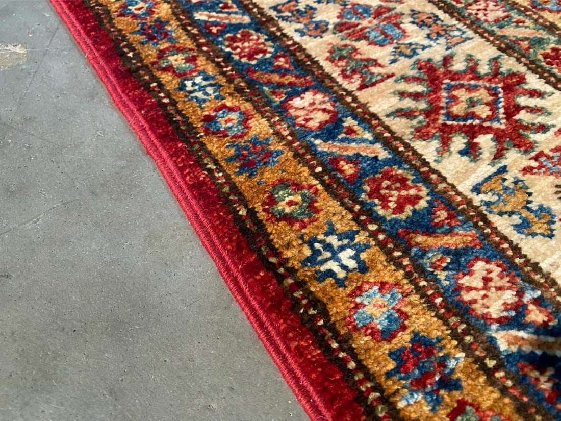 FINE SUPER KAZAK RUG 5'.1"X6'.8" - 6