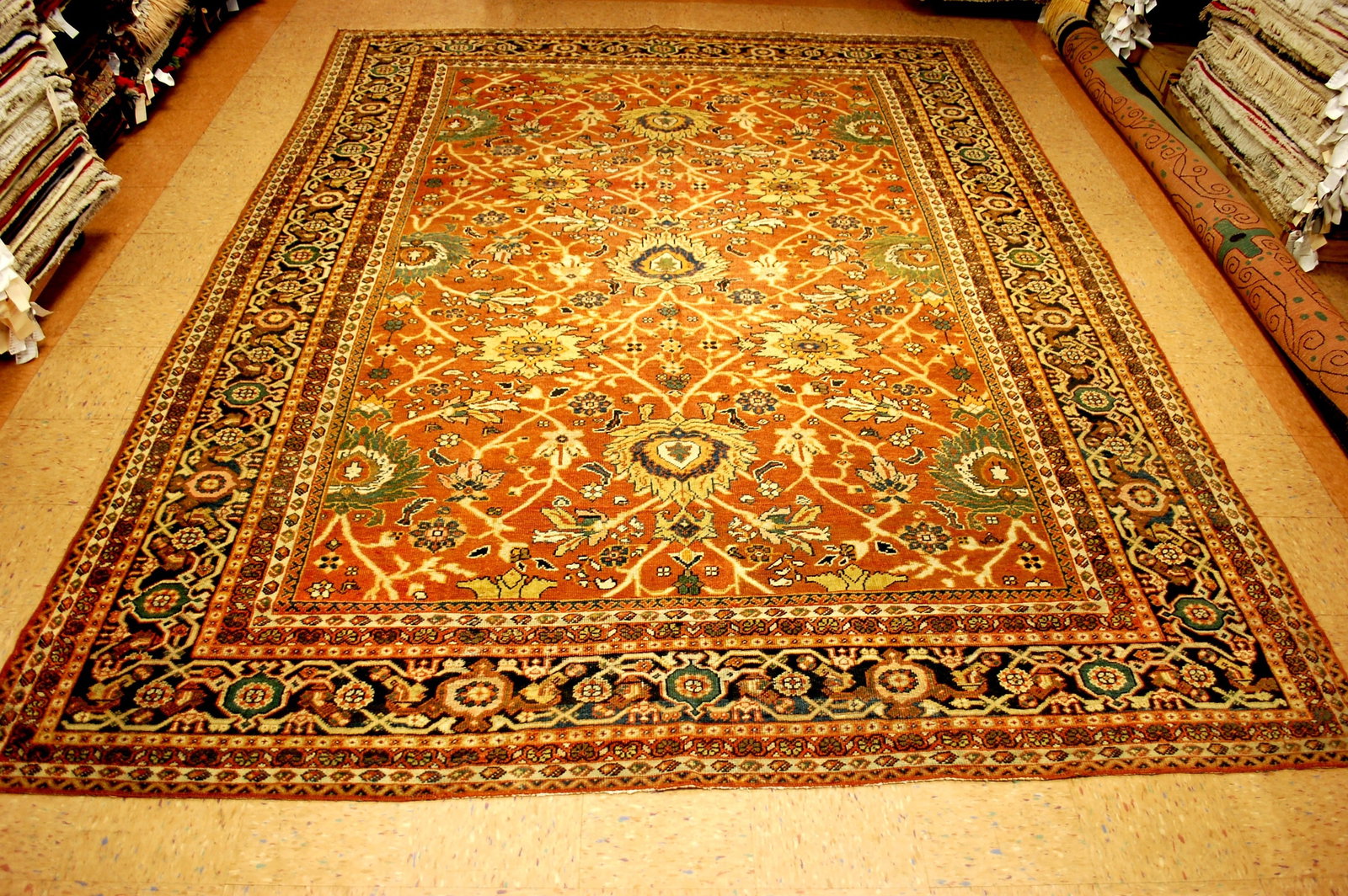 Persian SOULTAN ABBAD MAHAL RUG 9'2"x12'2" - 12