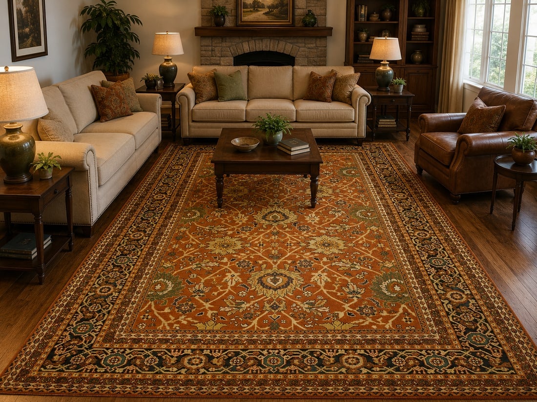 Persian SOULTAN ABBAD MAHAL RUG 9'2"x12'2": Title:Persian SOULTAN ABBAD MAHAL RUG 9'2"x12'2" Descritpion:OLD, ANTIQUE AUTHENTIC DECORATIVE HIGHLY DETAILED Persian SOULTAN ABBAD MAHAL ORIENTAL RUG with an exact and very rare size of 9'2" x