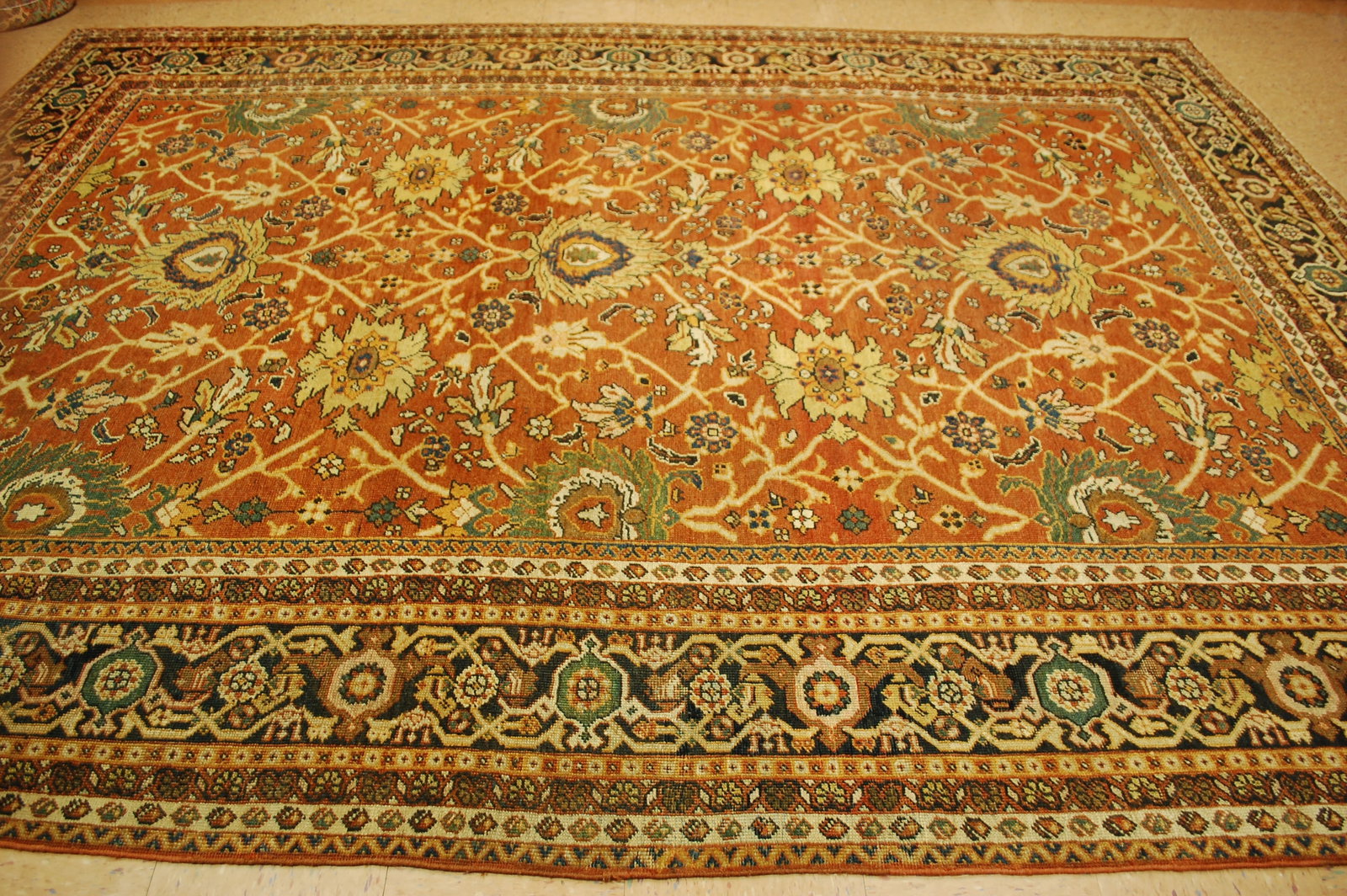 Persian SOULTAN ABBAD MAHAL RUG 9'2"x12'2" - 6