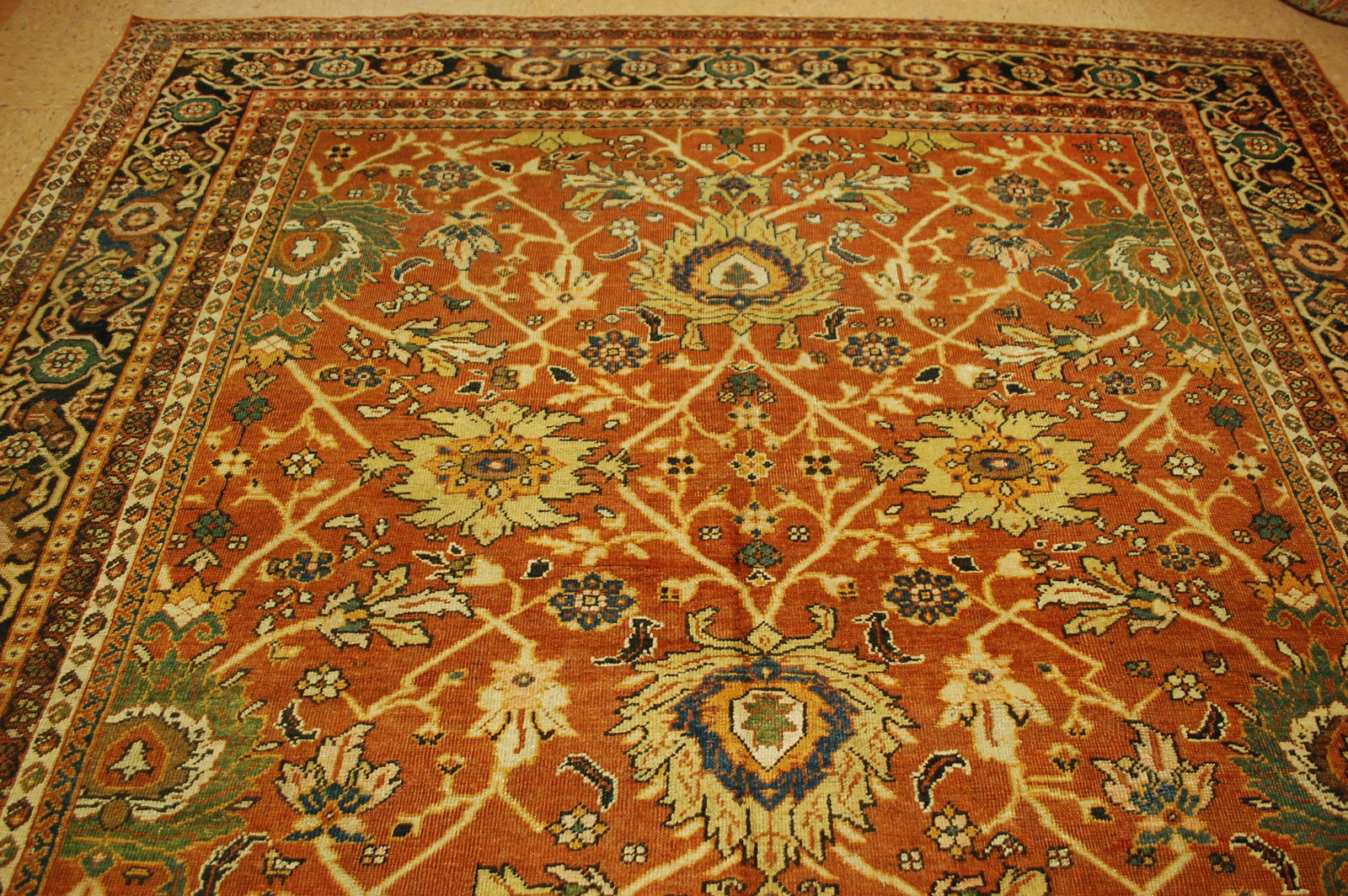Persian SOULTAN ABBAD MAHAL RUG 9'2"x12'2" - 7