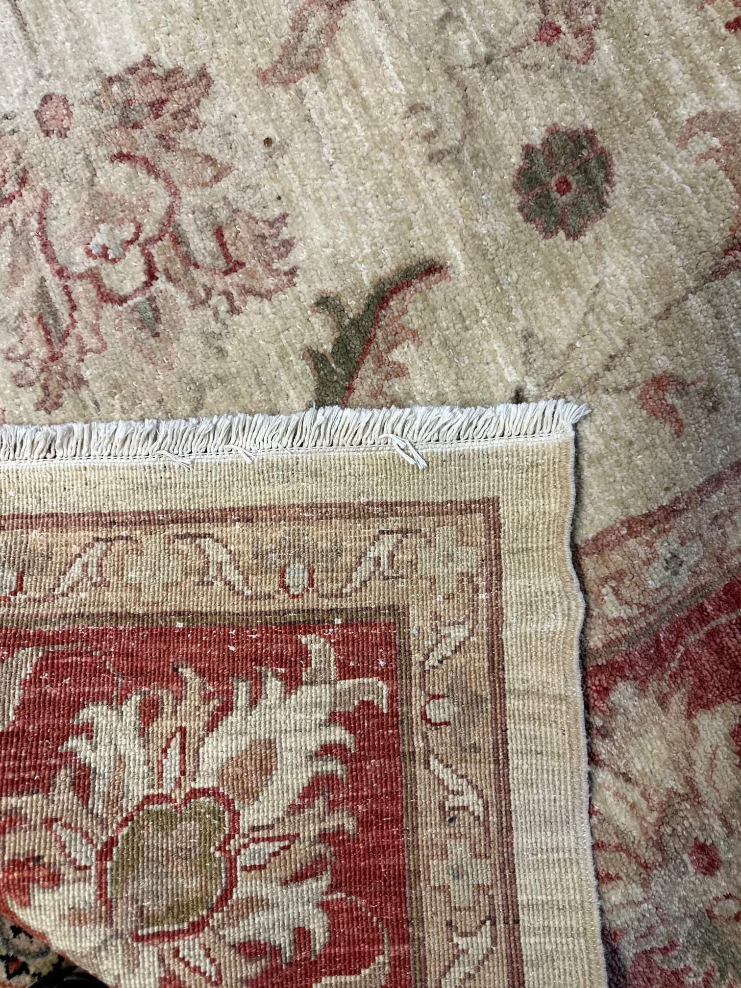 Hand Knotted Oushak-10.6x7.10 - 4