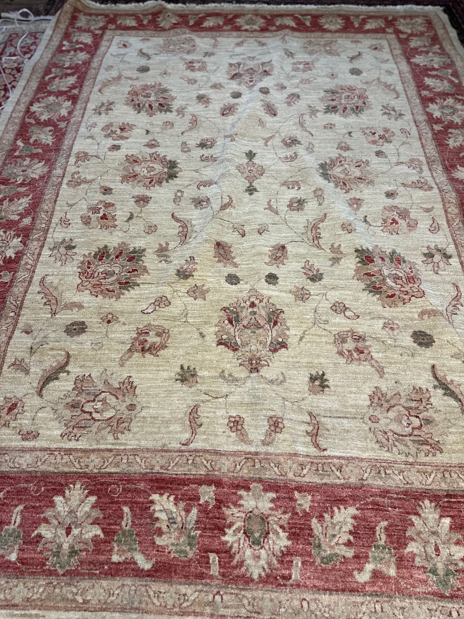 Hand Knotted Oushak-10.6x7.10 - 7