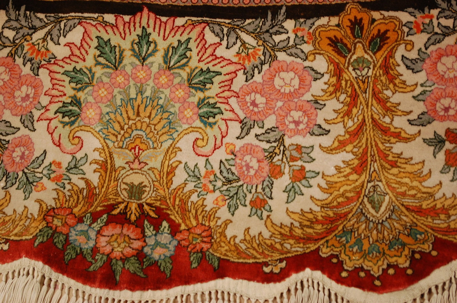 Persain QUME RUG, BATH OF DIANA ,3.6x4.10 - 5