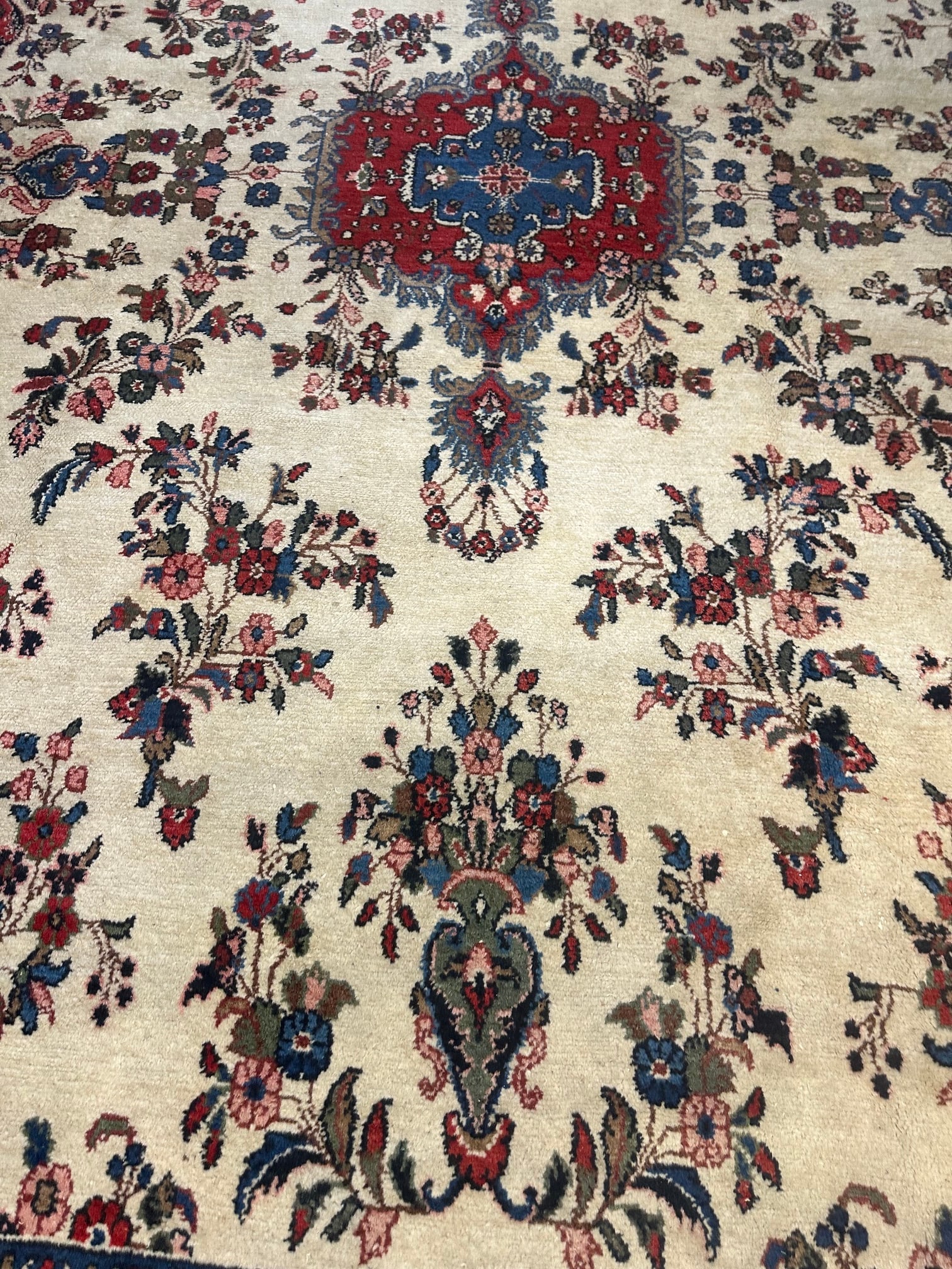 Hand Knotterd Persian Gamadedan 10.4x14.6 ft - 2