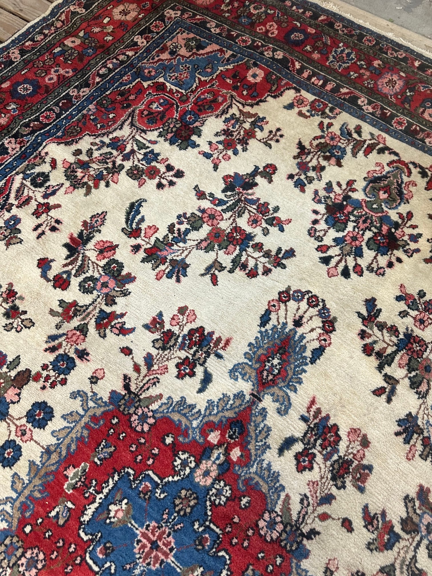 Hand Knotterd Persian Gamadedan 10.4x14.6 ft - 4