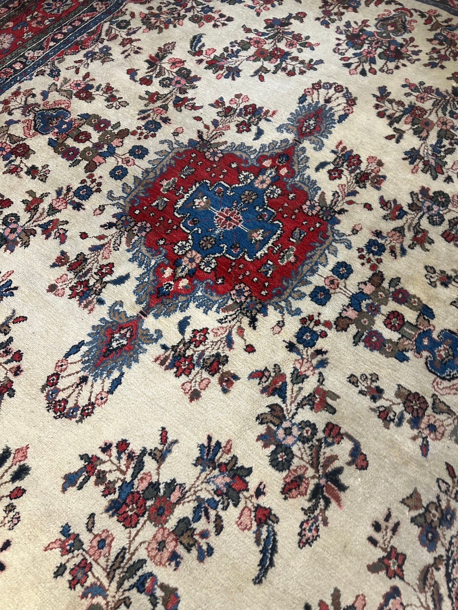 Hand Knotterd Persian Gamadedan 10.4x14.6 ft - 5