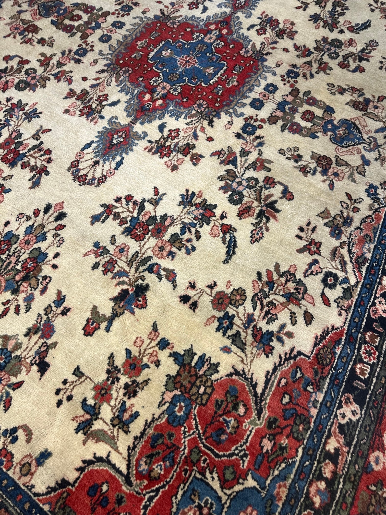 Hand Knotterd Persian Gamadedan 10.4x14.6 ft - 6