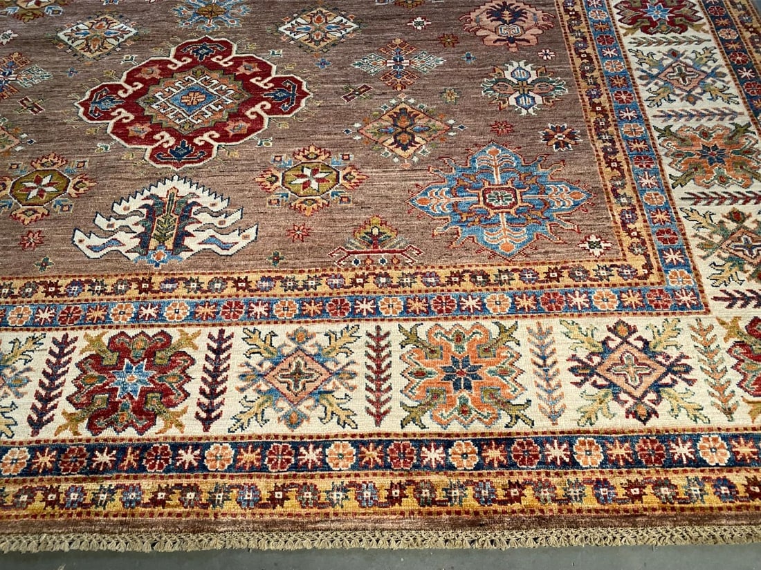 EXQUISITE FINE SUPER KAZAK RUG 8'.5"x10'.3" - 2