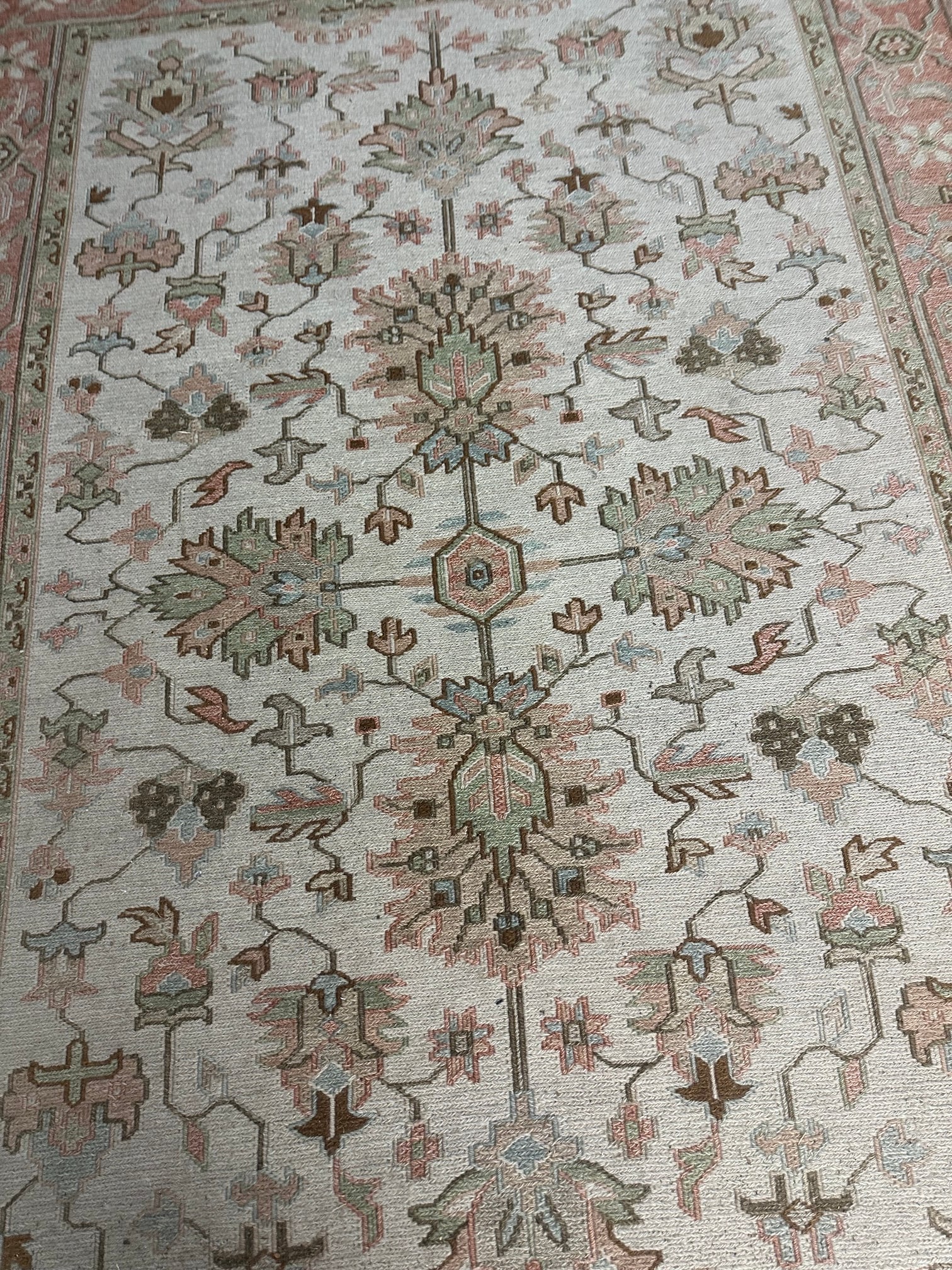 Hand Knotted Oushak Rug 5x8.5 ft - 2